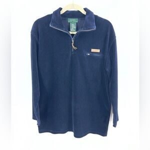 Vintage Lauren Ralph Lauren Corduroy Pullover Womens Small Quarter Zip Preppy